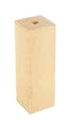 BICCHIERE IN LEGNO H150 PER P.DE E27 NAT. - FAI 7015/150/NA