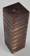 BICCHIERE IN LEGNO H150 PER P.DE E27 WENGE - FAI 7015/150/WE