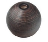 BICCHIERE IN LEGNO SFERA PER P.DE E27WENGE - FAI 7011/80/WE