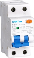 INTERRUTTORE M/T DIFFERENZIALE 1P+N 10A C 4,5KA 30MA T.A 2M - CHT 203333