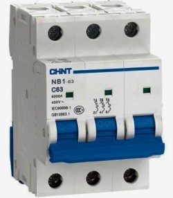 INTERRUTTORE M/T 3P 16A CURVA C 10KA - CHT 179868