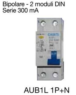 INTERRUTTORE M/T DIFFERENZIALE 1P+N 40A C 6KA 300MA T.A 2M - CHT 203283