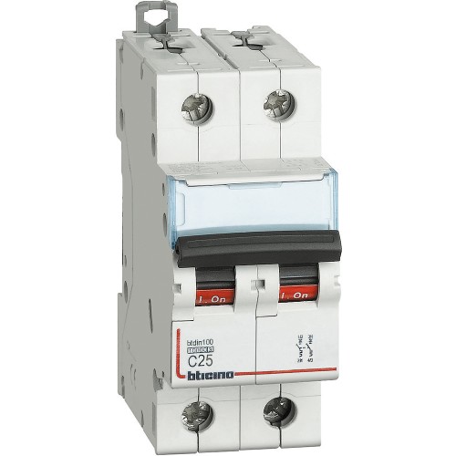 BTDIN100 - MAGNETOT 2P CURVA C 25A 10KA - BTI FH82C25