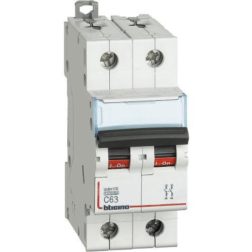 BTDIN100 - MAGNETOT 2P CURVA C 63A 10KA - BTI FH82C63
