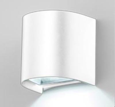 APPLIQUE E-SEA ARCO IN PC/ABS 110X110X85 GU10 7W-IP54 BIANCO - ISY 323