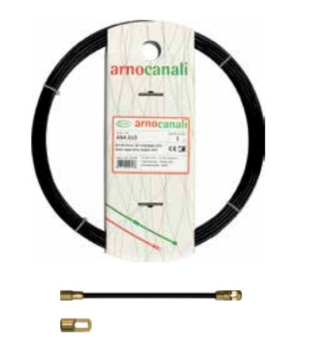 SONDA IN NYLON D.4 10M NERA CON TERMINALE INTERCAMBIABILE - ARN AN4.010