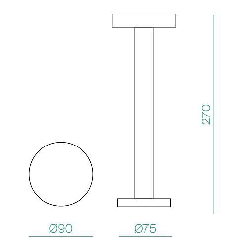 LAMPADA DA TAVOLO LED RICARICABILE 2,5W 120LM IP65 SABBIA - MCA 42795