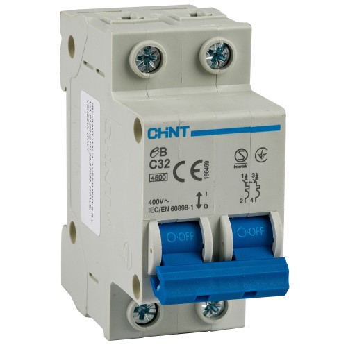 INTERRUTTORE M/T 2P 32A CURVA C 4,5KA 2M NON ACCOPP. - CHT 186469