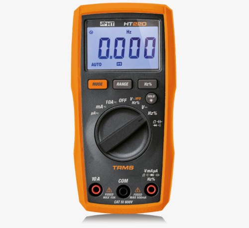 MULTIMETRO DIGITALE HT22D CATIII 600V TRMS CON VFD - HTI HR00022D