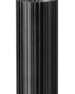 PALINA RIGATA IN TECNOPOLIMERO C/TUBO ACCIAIO D60 MT.2 NERO - DIEL REGPRIG2