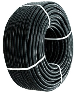 TUBO FLESSIBILE CORRUGATO D.25 NERO PESANTE - DIEL TUBOFLEX25NR