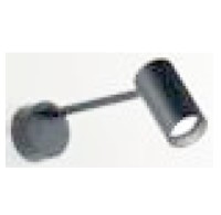 LAMPADA PARETE SOFFITTO ORIENTABILE ST/CORTO D.55X310 NERO - ISY 785