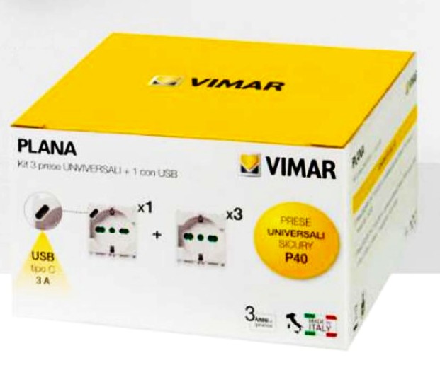 KIT PRESE UNIVERSALI PLANA 2+1OM 14210 + 1 14210.USB - VIW 0K14210