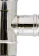 RACCORDO A T 90° ACC.INOX D.80 FEMMINA AISI 316 - BERT RT90A316080F