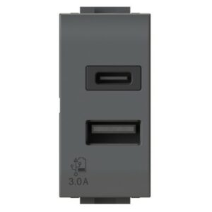 USB 3.0A PER BT LIVINGLIGHT ANTRACITE - 4BX 4B.L.USB.30