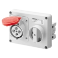 PRESA CEE 3P+T 16A INCASSO 380V IP44 CON INTERRUTTORE - GEW GW66108