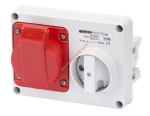 PRESA CEE 3P+N+T 16A INCASSO 380V IP44 CON INTERRUTTORE - GEW GW66109