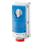 PRESA CEE 3P+T 16A PARETE IP66 380V C/INTERRUTTORE - GEW GW66508
