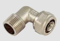 1604 RAC CURVO M NI A STRINGERE TUBO AL-PEX D.26 SP.3,0 1" - TIE 1600051