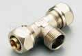 1608 RAC TEE M NI A STRINGERE TUBO AL-PEX D.20X1/2"X20 SP.2. - TIE 1600058