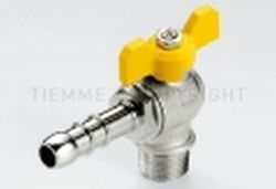 2253G VALVOLA SFERA 90° NI GAS M/PORTAGOMMA 1/2" ISO7/D.13 L - TIE 2220004