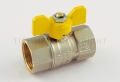 2370G07 VALVOLA SFERA GAS DIRITTA FARALLA F 3/4" GIALLA - TIE 2390009