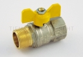 2371G07 VALVOLA SFERA GAS DIRITTA FARFALLA M/F 3/4" - TIE 2390011