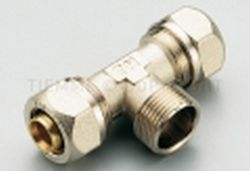 1608 RAC TEE M NI A STRINGERE TUBO AL-PEX 20X3/4X20 - TIE 1600076