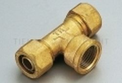 1409 RAC TEE F A COMPRES TUBO PE-X Ø 18X1/2X18 - TIE 1400037