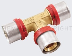1657 RAC TEE A PRESS TUBO AL-PEX D. 20 -26-20 - TIE 1650069