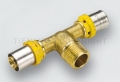 2658 RAC TEE M A PRESS TUBO AL-PEX GAS D.16X1/2"X16 - TIE 2650068