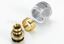 1635C ADATTATORE CR LUCIDO TUBO AL-PEX D.16 2,0 ATT.1/2"(16) - TIE 1440035