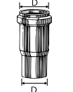 TRONCHETTO ATTACCO AL PVC D.110/100 - VAL VS0564101