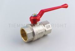 2210R VALVOLA SFERA NI URAGANO ACQUA F-F 1" ISO7 L.ALL.ROSSA - TIE 2200007