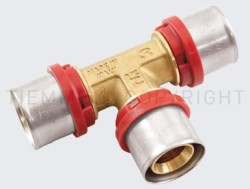 1657 RAC TEE A PRESS TUBO AL-PEX D. 26-20-26 - TIE 1650017