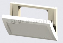 3701PL PLACCA CASSETTA INCASSO VALVOLA SICURCASA PLAST.BIANC - TIE 2220044