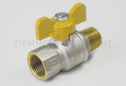 2221G VALVOLA SFERA NI URAGANO GAS M-F 1/2" - TIE 2210004