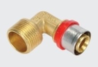 1654 RAC CURVO M A PRESS TUBO AL-PEX Ø 26 X - TIE 1651036