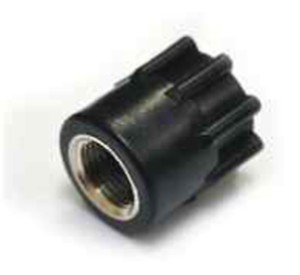 ADATTATORE F-F D.20X1/2" NERO - PLAS 13FFUV120