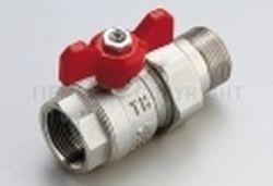 2121 VALVOLA SFERA NI ORING PER COLLETTORE 1/2" ROSSA - TIE 2120003