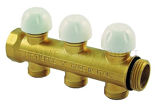 3046 COLLETTORE FLOOR MANOPOLA TERMOST. 1"1/4G 3VIE 3/4"(18) - TIE 3040134