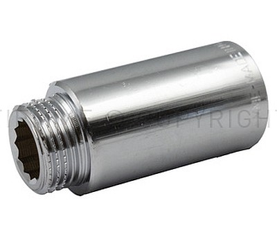 1530C PROLUNGA FILETTATA CROMATA M-F BARRA 3CM 3/8"X3/8" - TIE 1500442