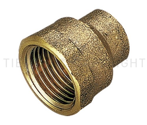 4270B RAC DIRITTO F IN BRONZO A SALDARE D.28X1" - TIE 4900011
