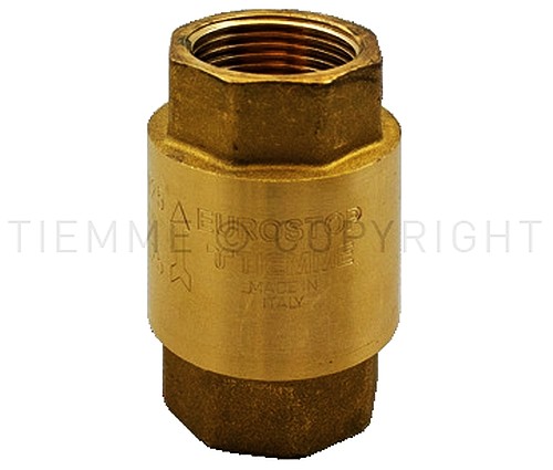 3506 VALVOLA RITEGNO EUROSTOP F-F OTTURATORE METAL. 1"1/2 - TIE 3500146