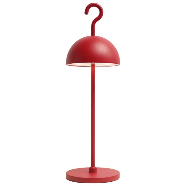 LAMPADA DA TAVOLO LED CON GANCIO 2,5W 120LM IP65 IOTA ROSSO - MCA 42804