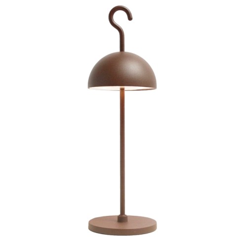 LAMPADA DA TAV. LED CON GANCIO 2,5W 120LM IP65 IOTA CORTEN - MCA 42807