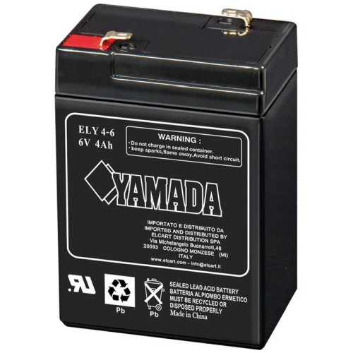 BATTERIA 6V 4AH AL PIOMBO - ERT 300603000