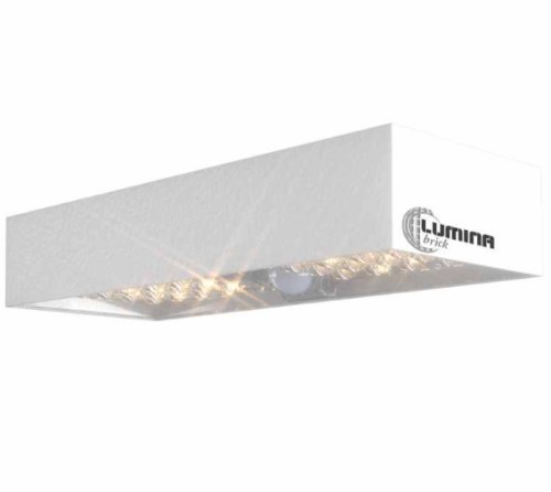 LAMPADA LED SOLARE 5W 4000K 800LM A PERETE IP65 C/PIR BIANCA - CFG EL105