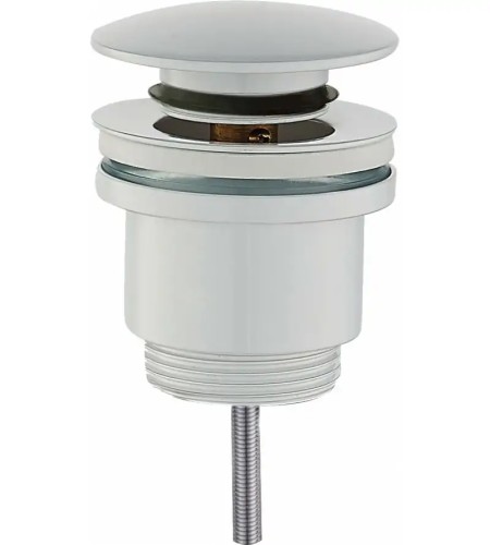 PILETTA CLICK CLACK DA 1"1/4 TONDA UNIVERSALE BIANCO OPACO - TCOM DPCUBC