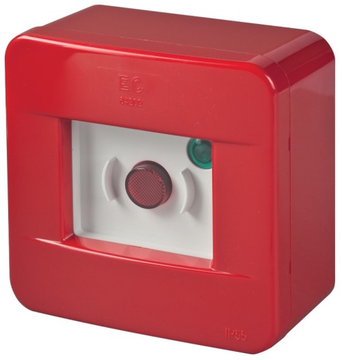 CENTRALINO EMERGENZA FRANGIBILE 118X118X67MM IP55 PULS.ROSSO - ETN EC64202